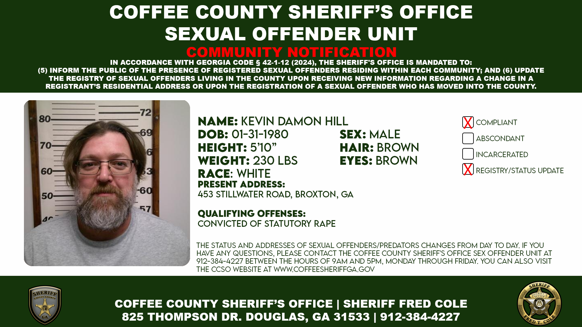 Sex Offender Information Bulletin 