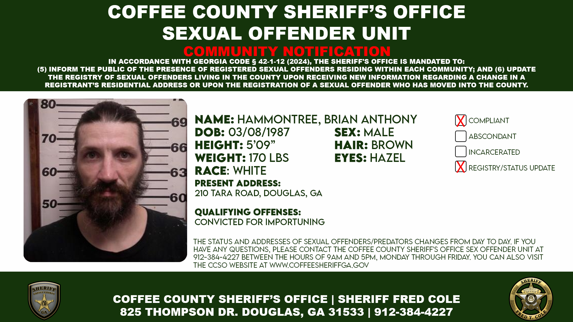 Sex Offender Information Bulletin