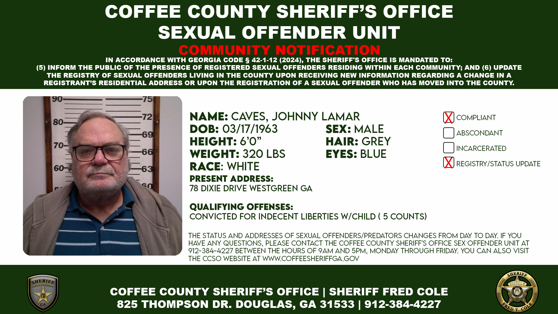 Sex Offender Information Bulletin