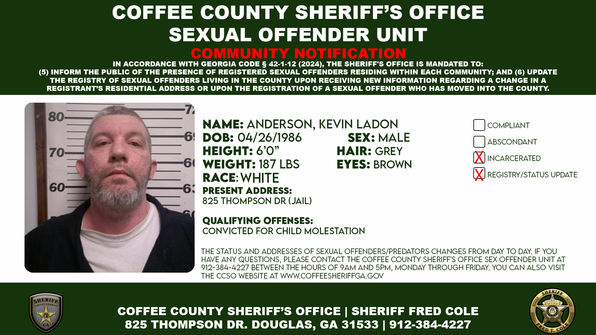 Sex Offender Information Bulletin