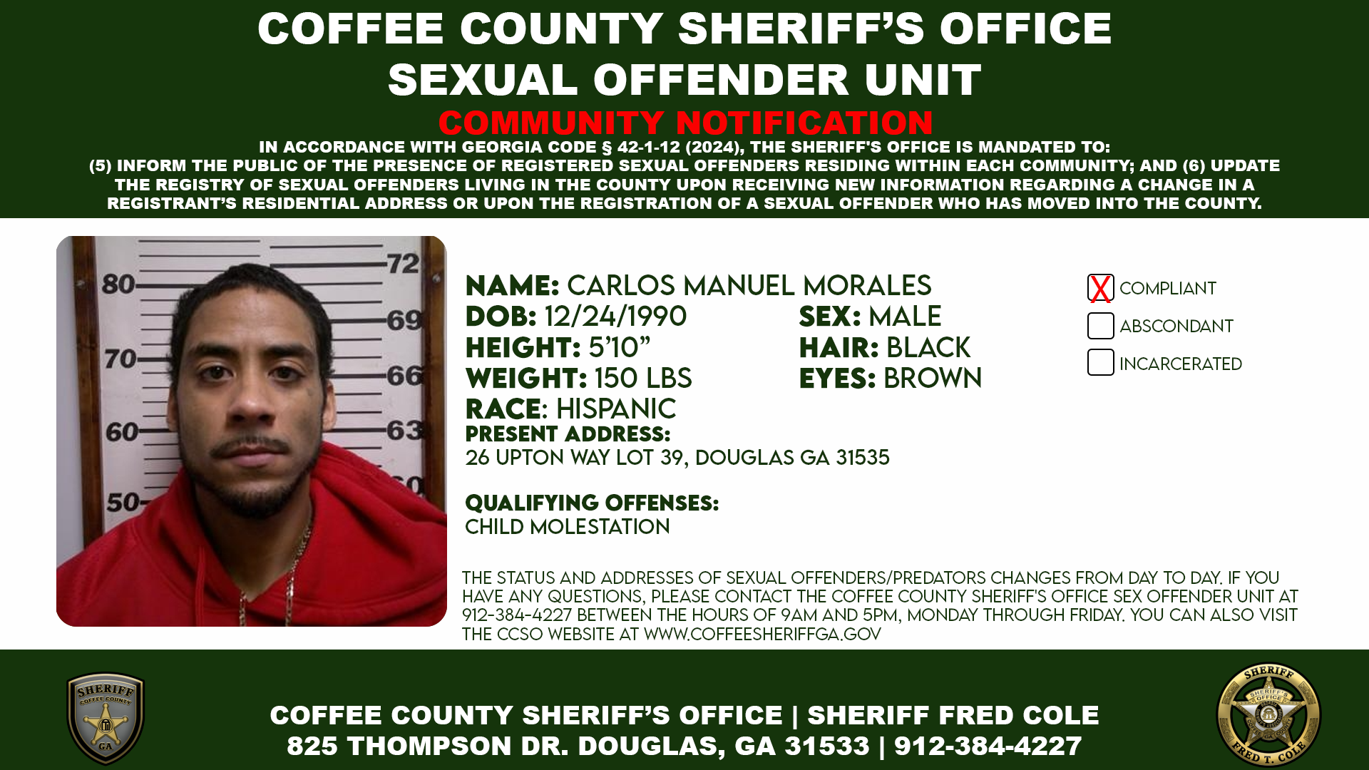 Sex Offender Information Bulletin 