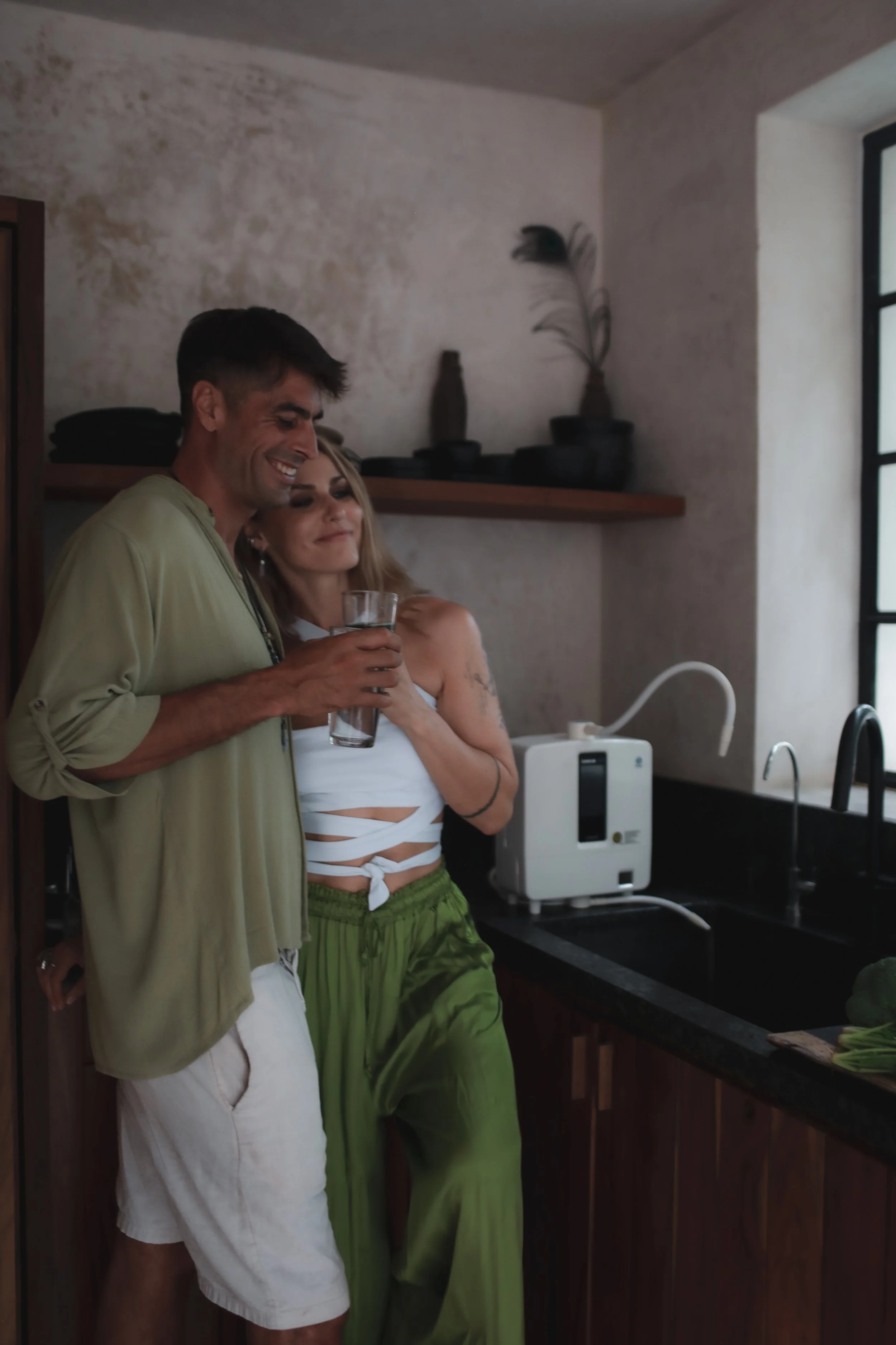 Luxury wellness space integrating AWÜA’s structured hydration system.
