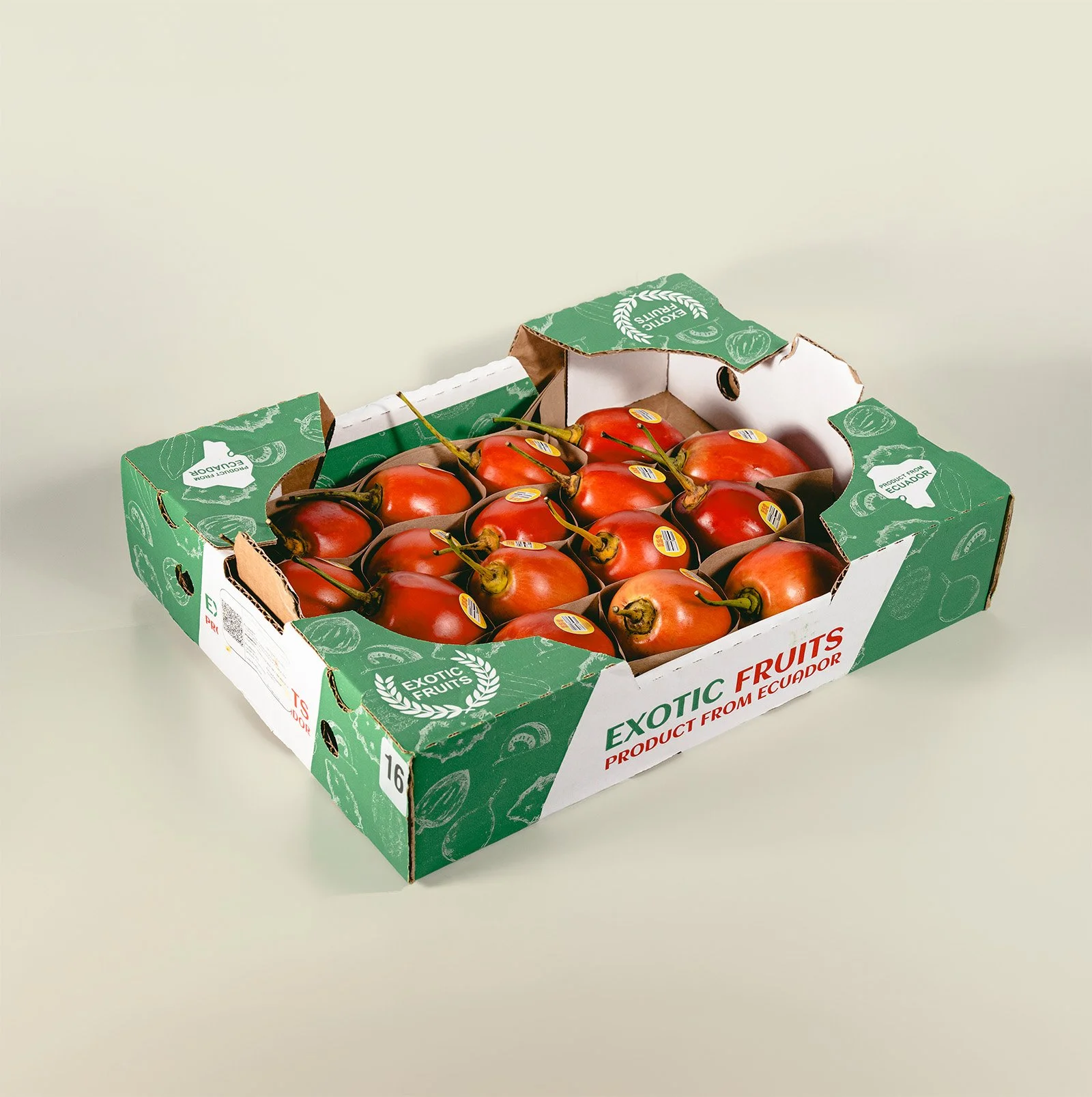 Bulk tamarillo in wholesale case, loose fresh tree tomato supplier, Ecoripe Tropicals tropical produce