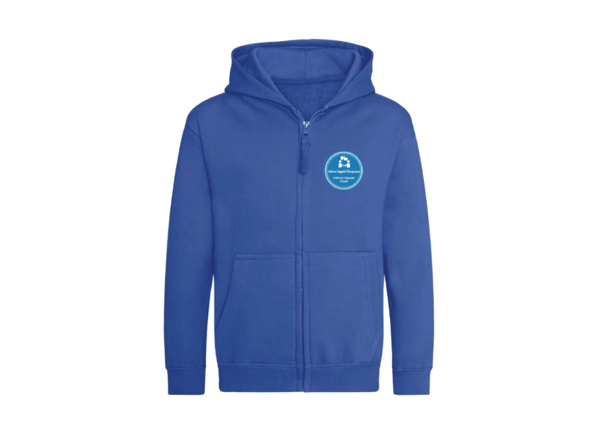 Blue Zipped Hoodie