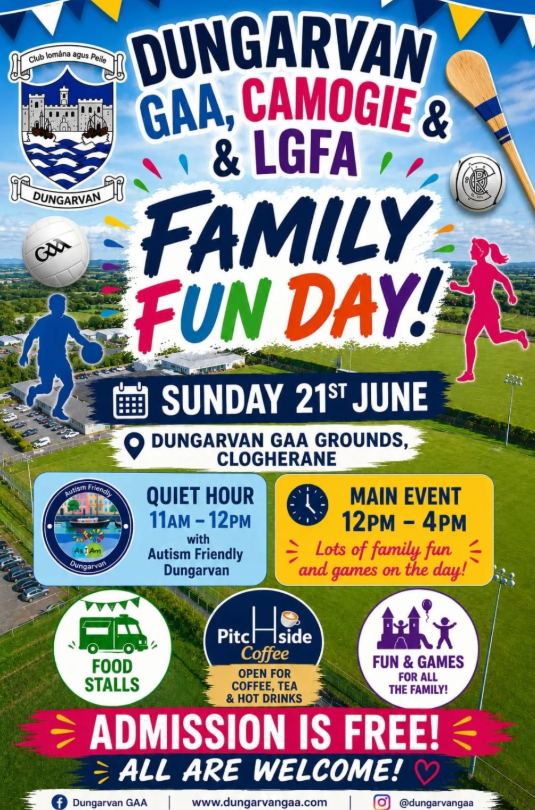 Dungarvan GAA, Camogie &amp; LGFA  Family Fun Day 