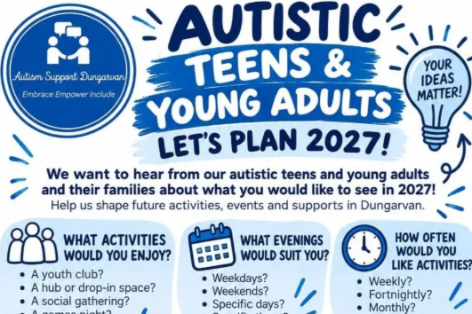AUTISTIC TEENS &amp; YOUNG ADULTS – WE WANT TO HEAR FROM YOU! 💡 LET'S PLAN 2027 TOGETHER!