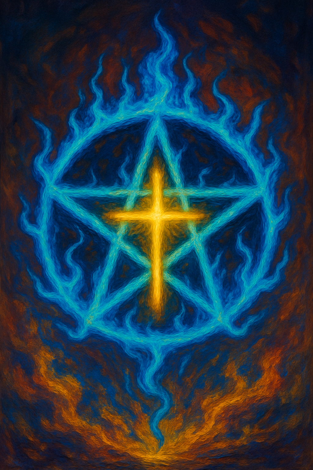 🌟 THE CROSS + THE PENTAGRAM — WHAT THEY REALLY MEAN