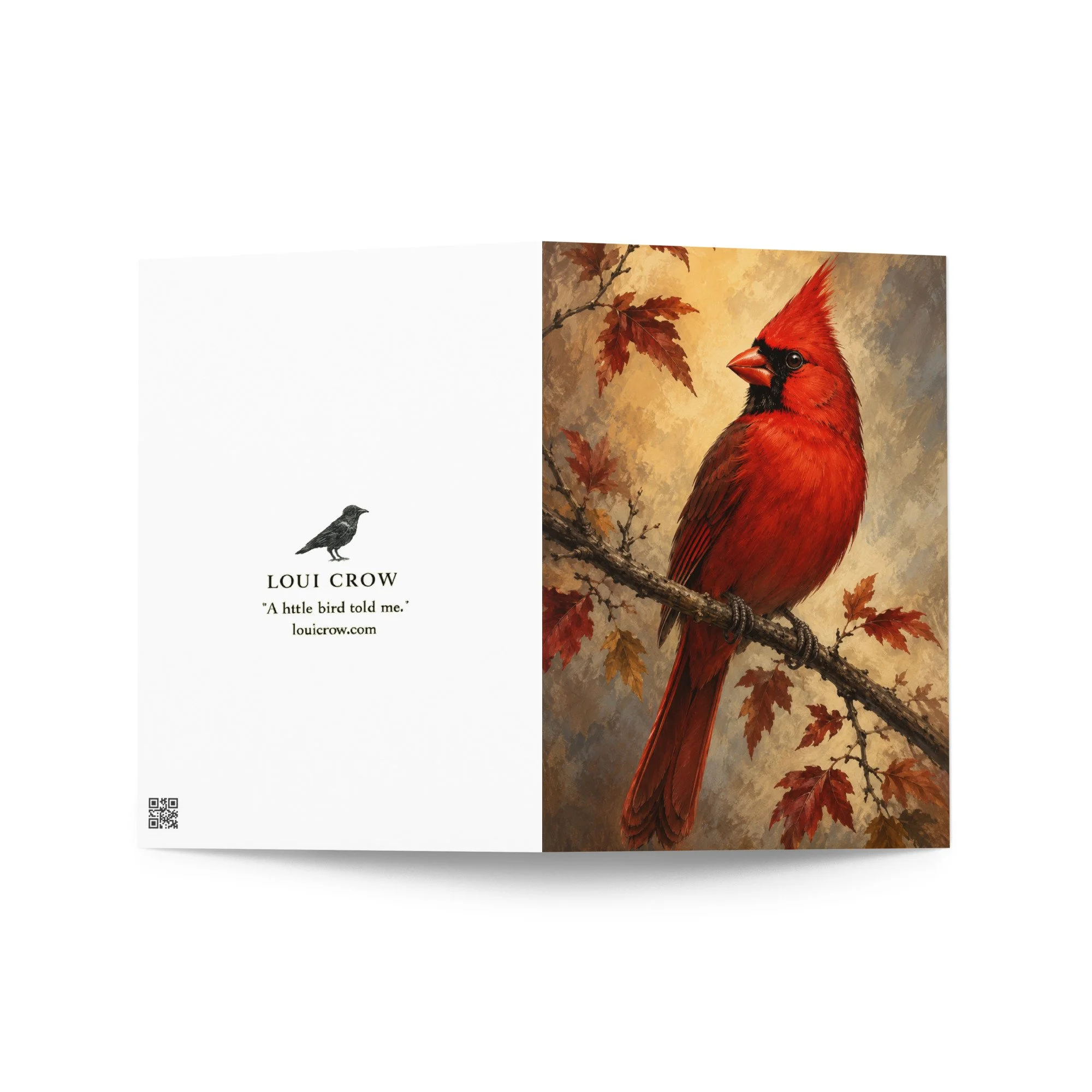 Hope Something Beautiful Finds You | Cardinal Blessing | Encouragement | Little Bird | Red Cardinal | Hope | Comfort | Grief | Thinking Of You | 5x7 Greeting card