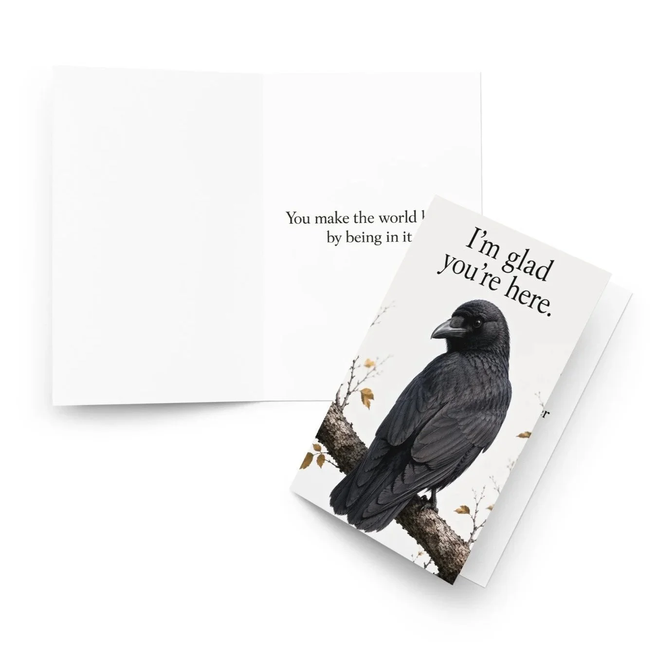 I'm Glad You're Here | You Make The World Better | Encouragement Card | You Matter | Thinking Of You  | 4x6 Greeting Card