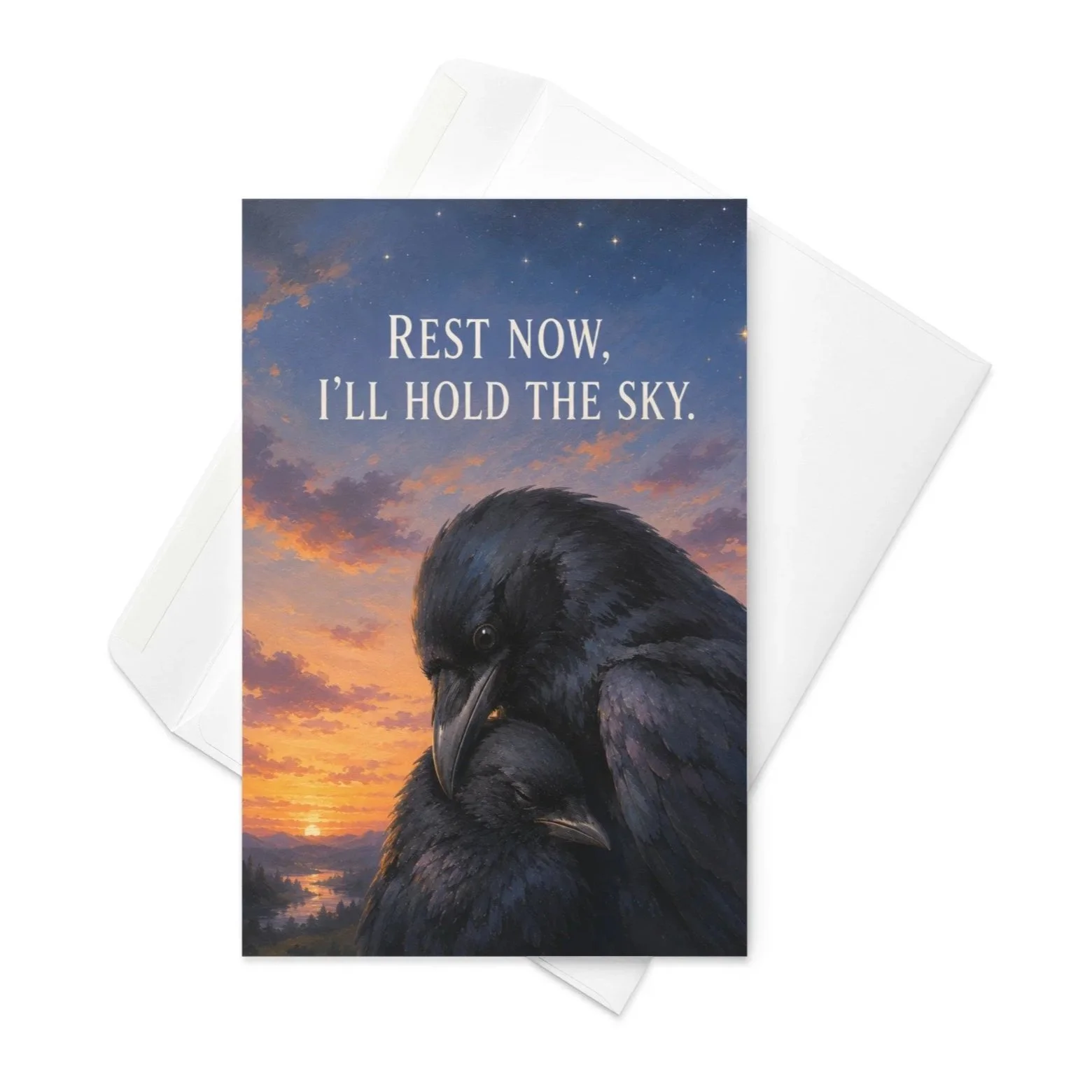 You Do Not Have To Know How To Love Yourself | Mother Crow Lyric | Encouragement Card | Little Bird Messages | 4x6 Greeting Card