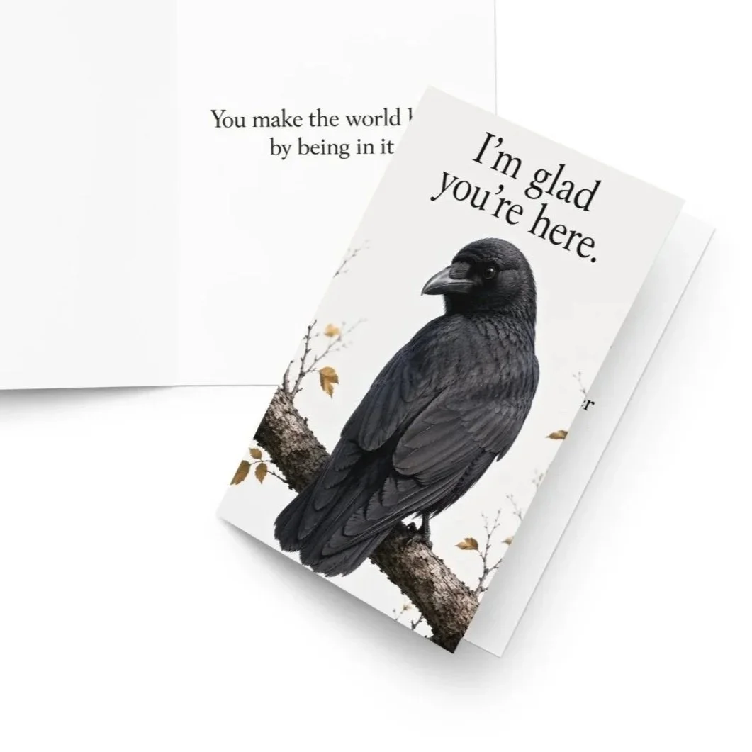 I'm Glad You're Here | You Make The World Better | Encouragement Card | You Matter | Thinking Of You  | 4x6 Greeting Card