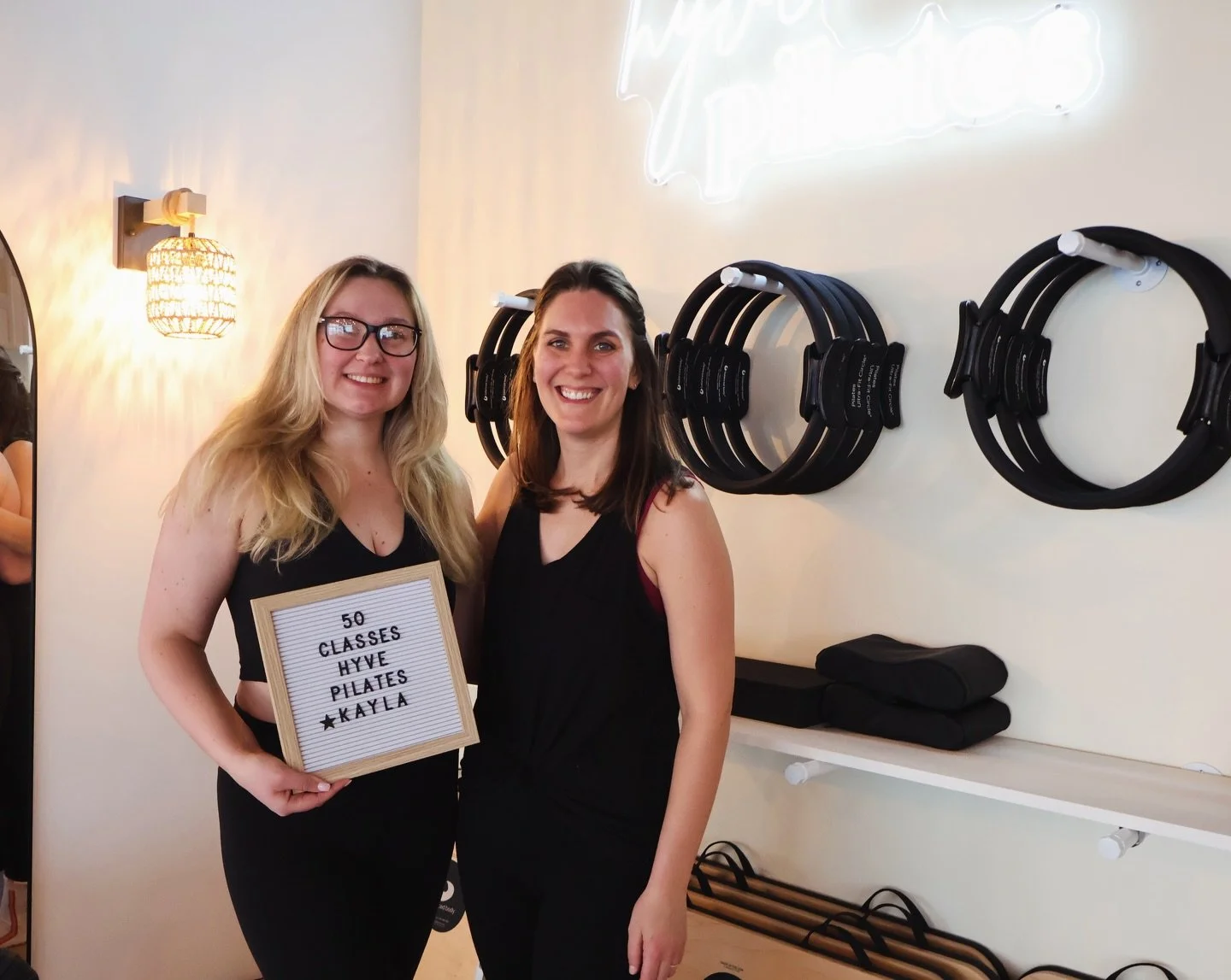 Congrats to Kayla who absolutely loves Hyve.. Keep it up and see you at 100! ps how did you like the surprise instructor class today, be honest?