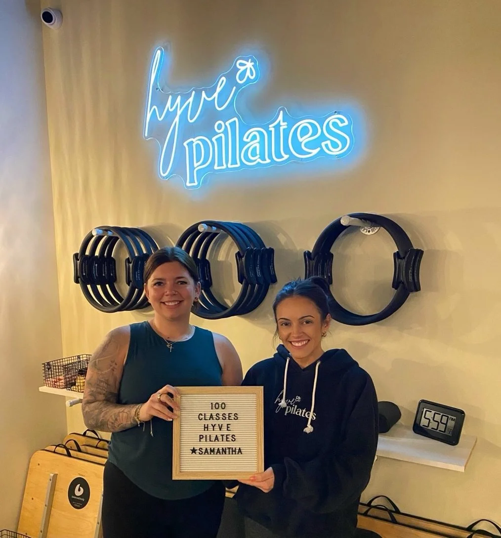 Samantha hit 100 classes and we couldn&rsquo;t be more proud! Even though that clock says 5:59 AM and she forgot her 100 socks, we still couldn&rsquo;t forget to post! Thank you for letting us support you. Congratulations.