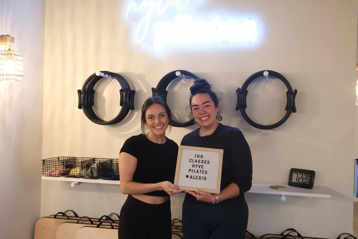 Congratulations to Alexis on completing her 100th class at Hyve! Way to go!