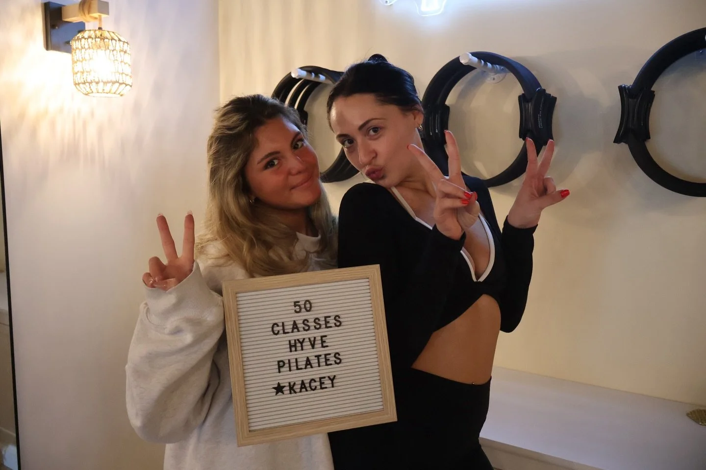 To commemorate the last 50 milestone pic we will be posting here is our very own Kacey claiming her spot on the wall. Congratulations on taking advantage of your free classes benefit.. Swipe for more fun.. Stay tuned for the new way milestones are go