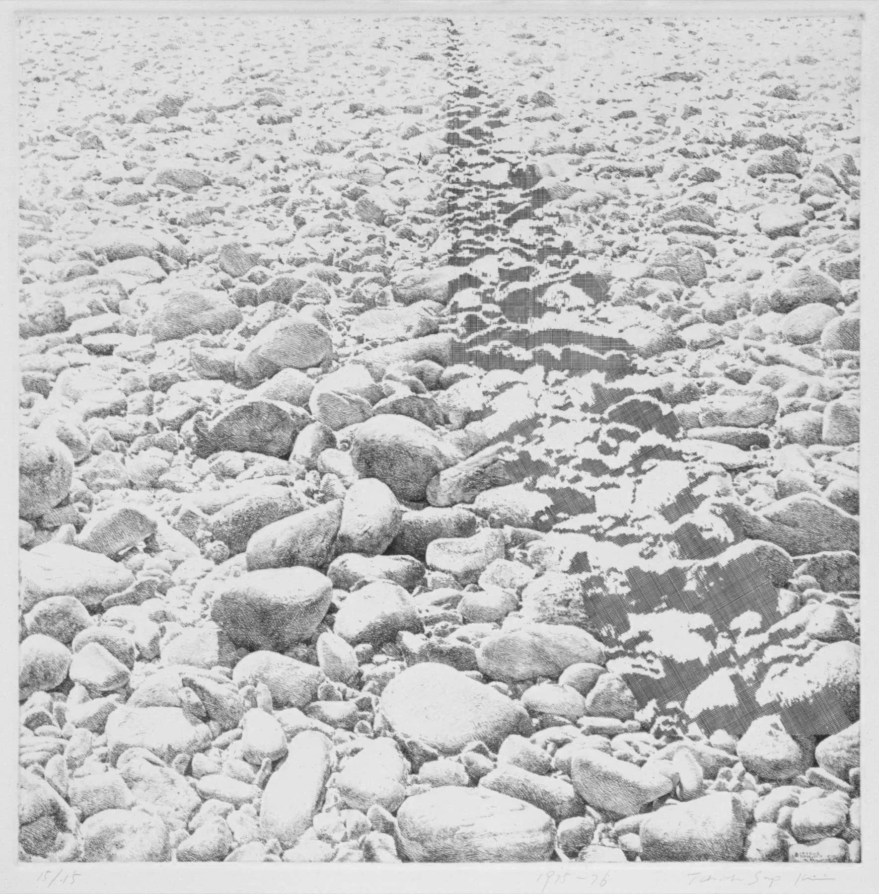 Paradox, 1975-76, 44.5x44.5cm, etching, 15 editions