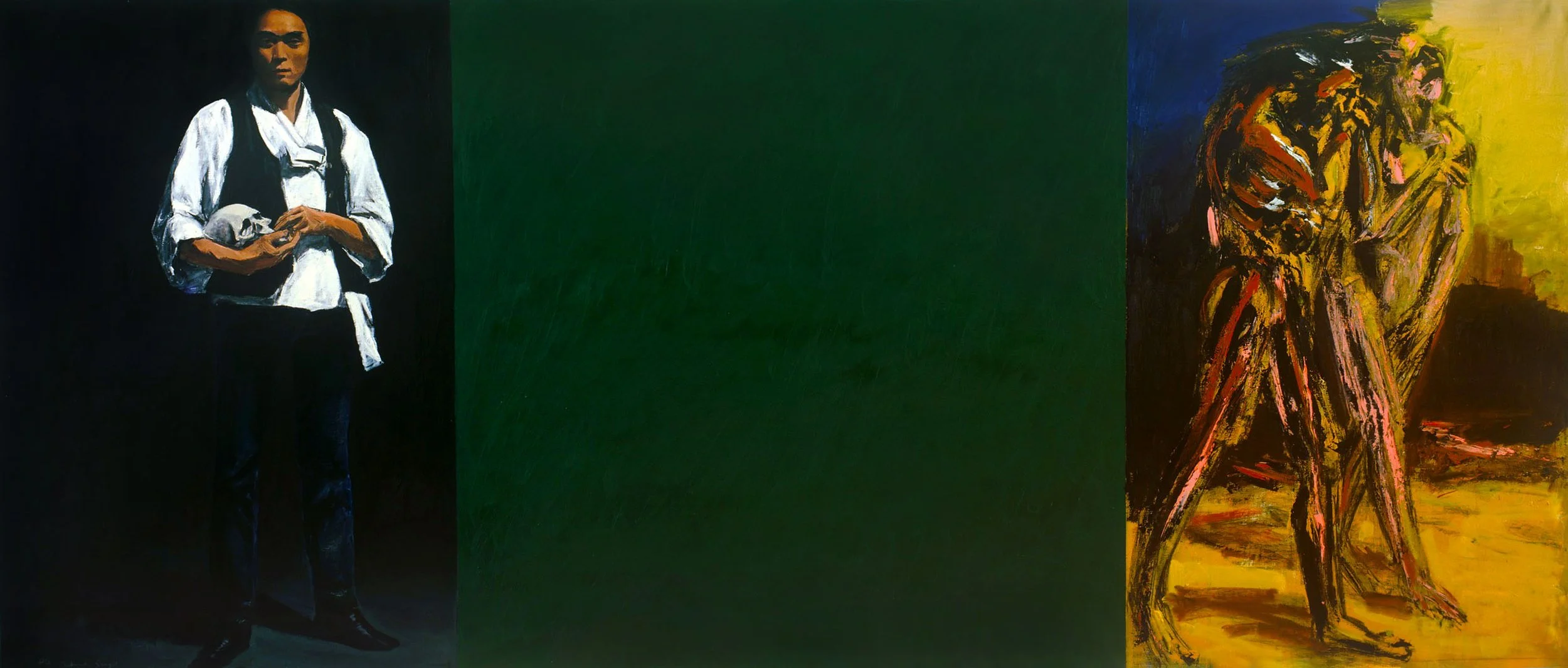 The Green 호암, 1984, 160x411cm, oil on canvas