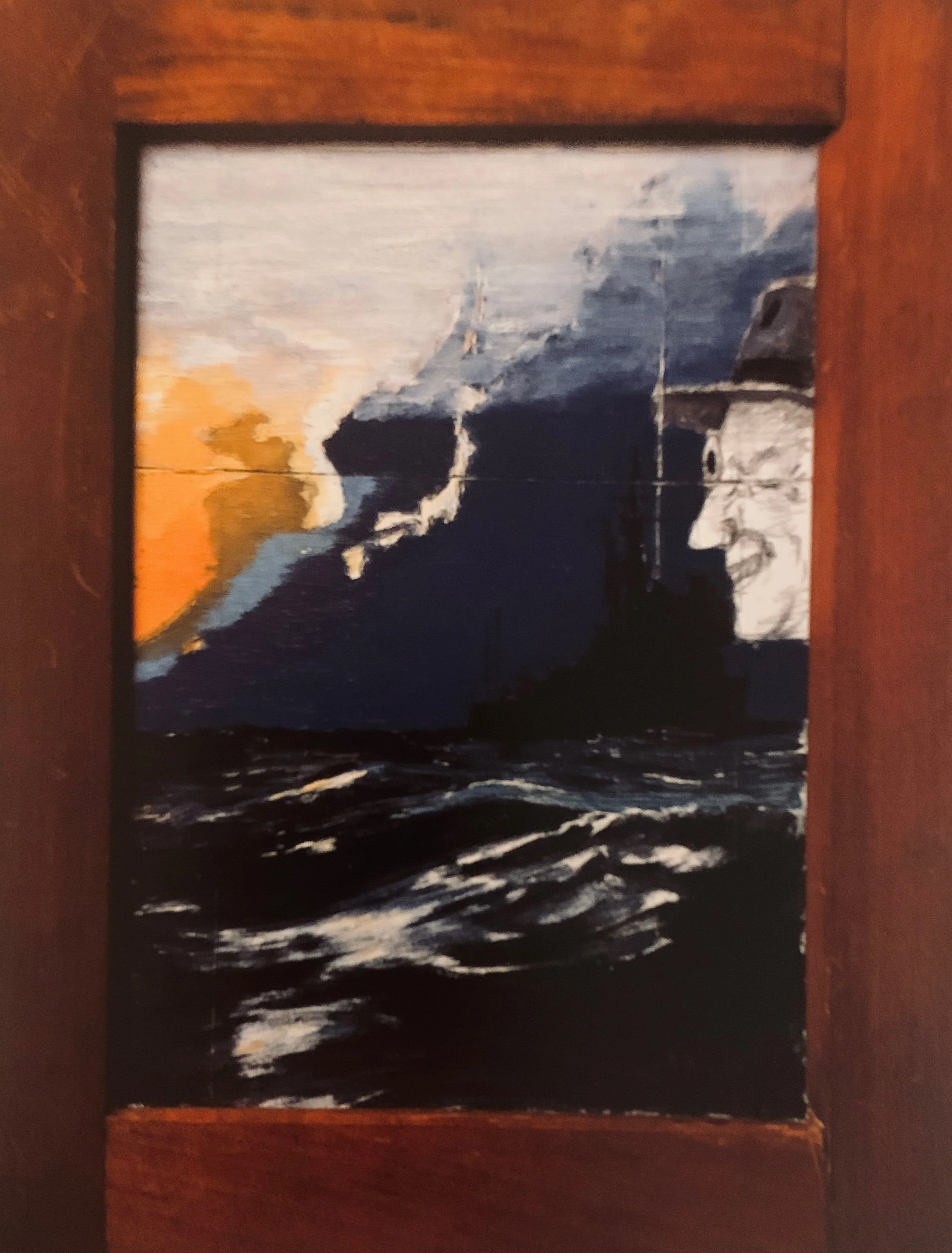 Perspective, 1993, 17.4x22.6cm, oil on film holder