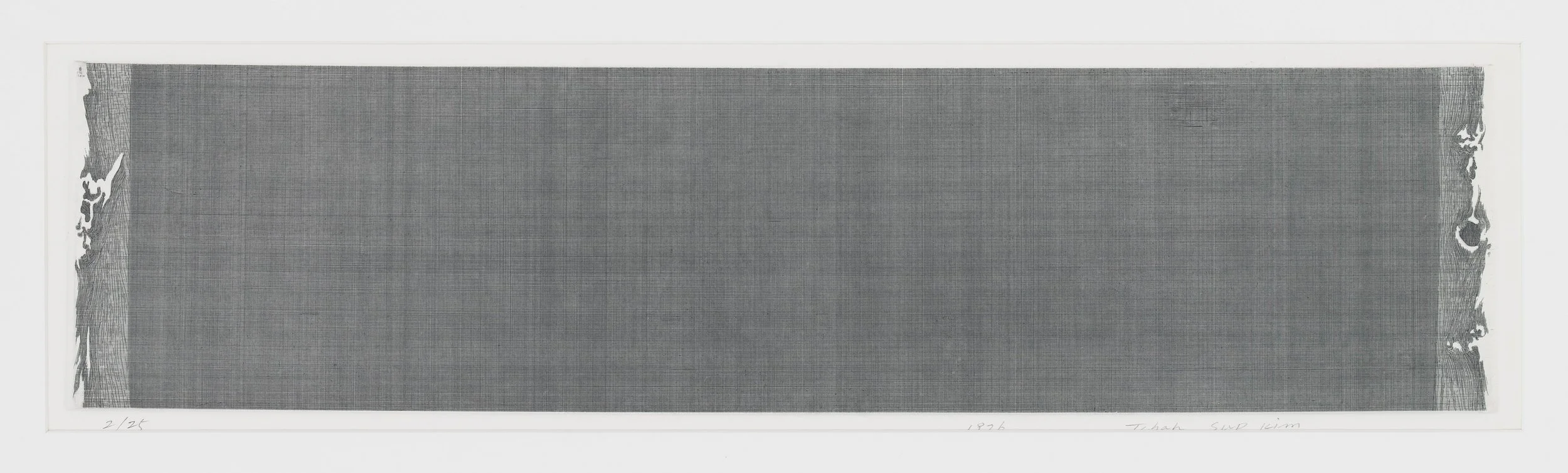 Between Infinities, 1976, 14.6x59.6cm, etching