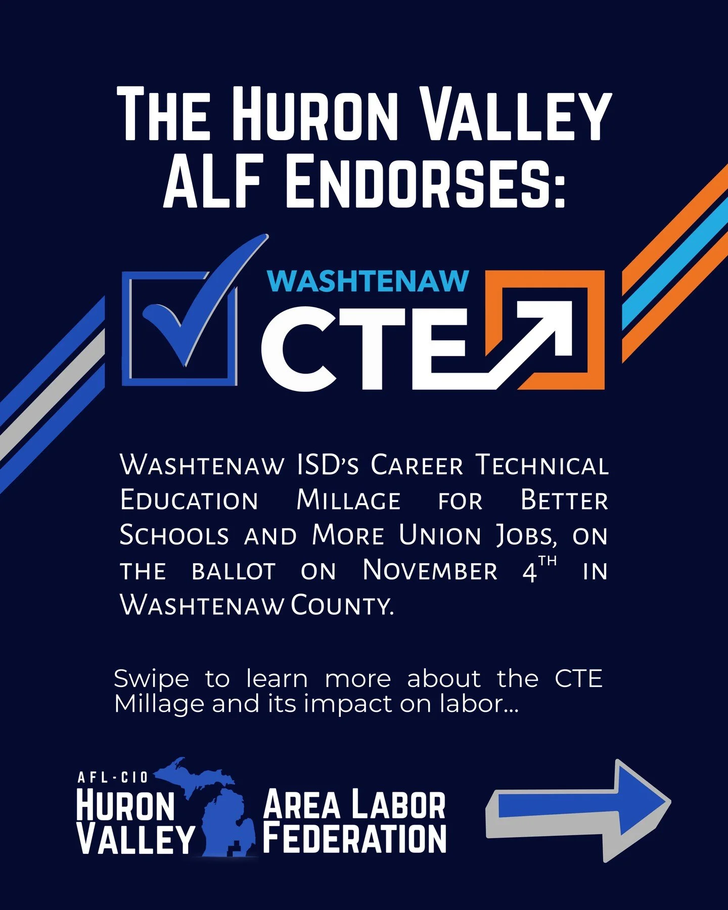🚨Endorsement Alert🚨

HVALF is proud to endorse @washtenawisd's career technical education millage this November. Let's build stronger schools and unions in Southeast Michigan!