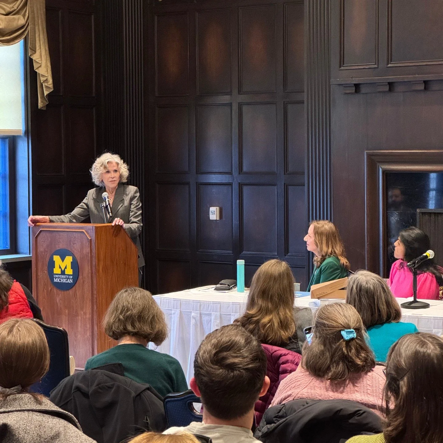 Last week, local labor leaders from across Southeast Michigan &mdash; including Michelle Deatrick (UAW 2320), Cindee Giffen (LEO President), and Penni Toney and Cheryl Bodmer (President and VP of UMAPP, respectively) &mdash; joined Saru Jayaraman and