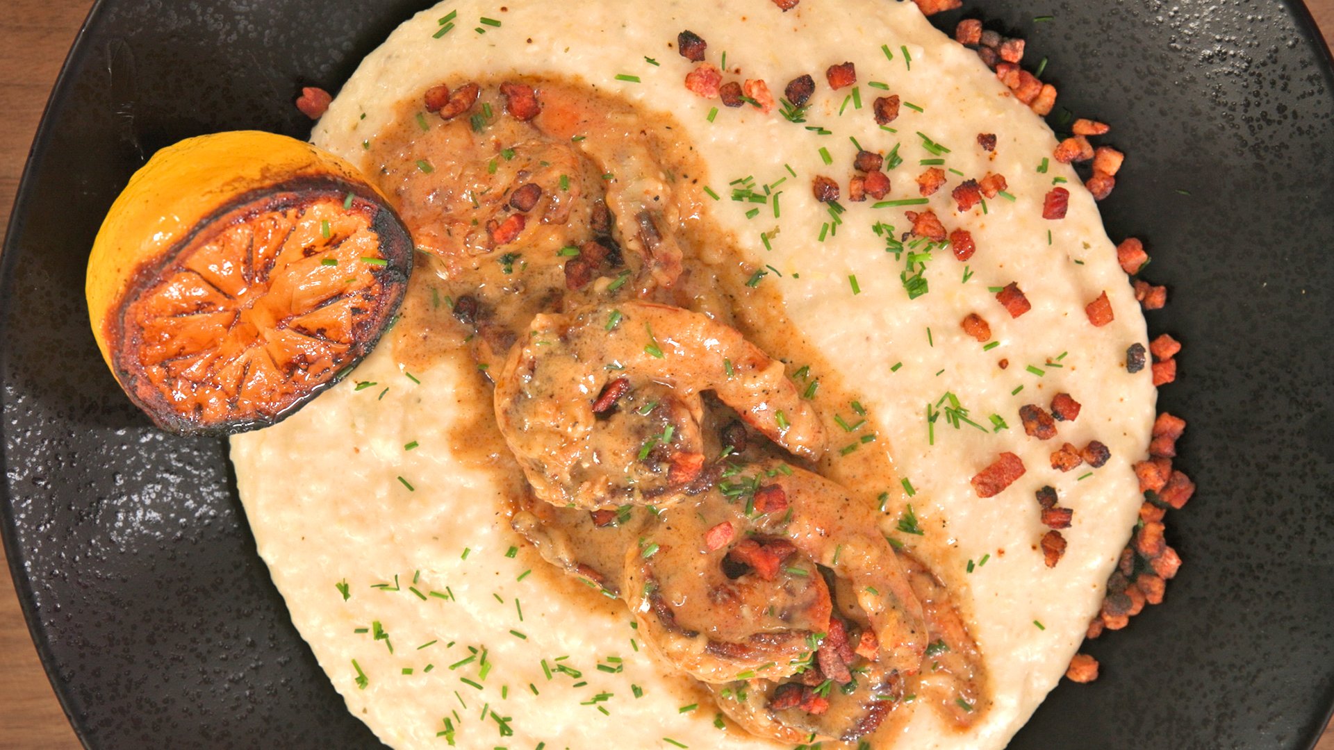 Alfredo Shrimp &amp; Grits