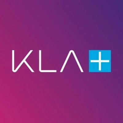 KLA+ logo on a purple gradient background