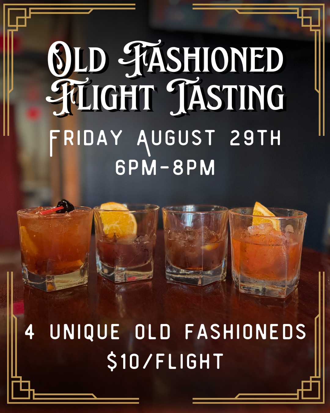 Old Fashioned Flight Tasting