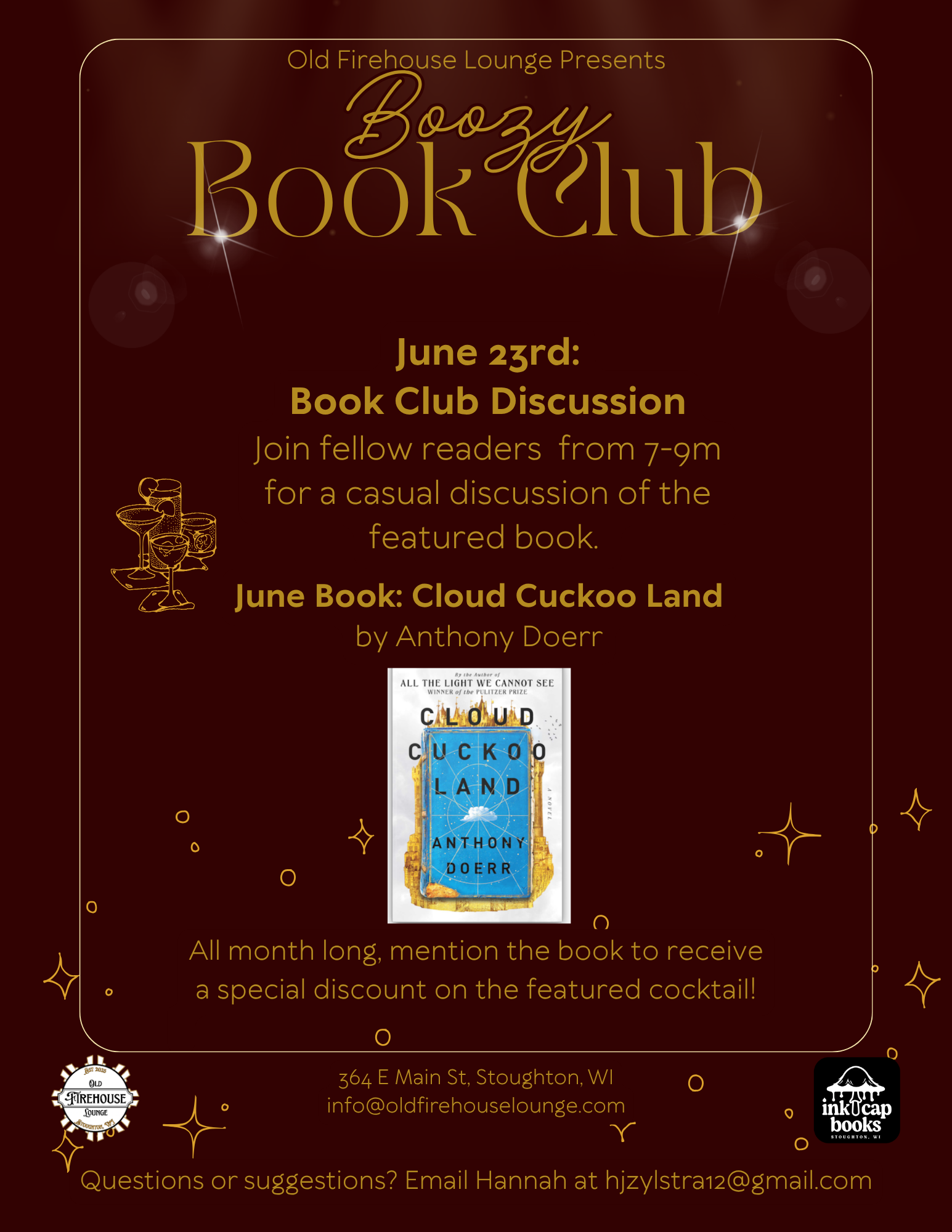 Boozy Book Club - Cloud Cuckoo Land Discussion