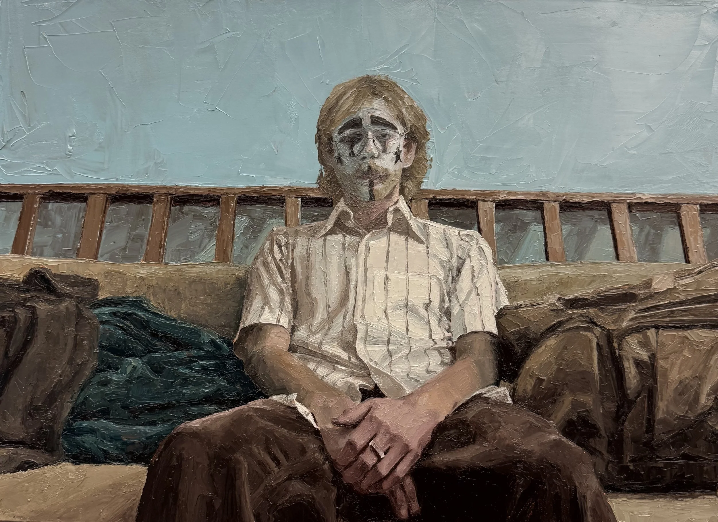 "Wallpaper", 2025, Oil on Canvas, 18" x 24"