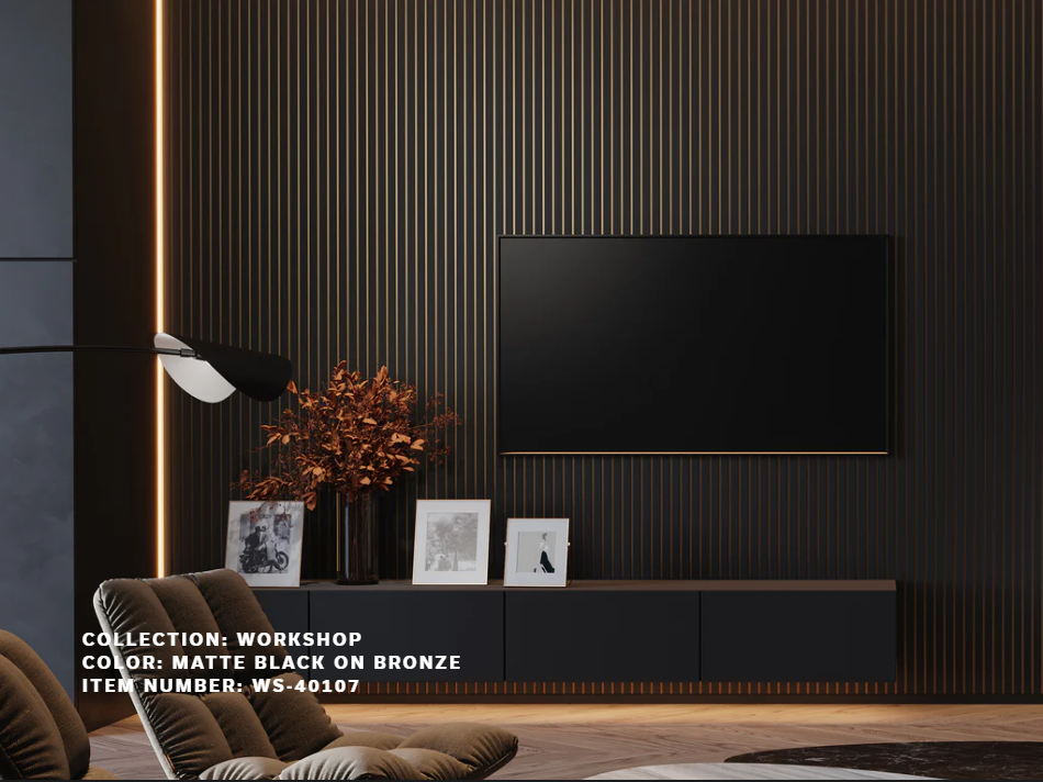 Matte Black on Bronze