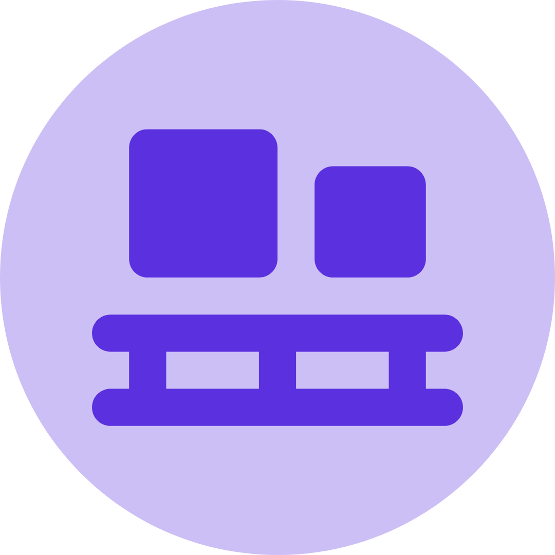 A purple and blue gradient circle with lowercase text that reads 'the screen'.
