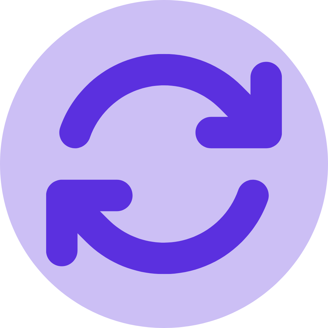 A blurred, purple-toned circular pattern.