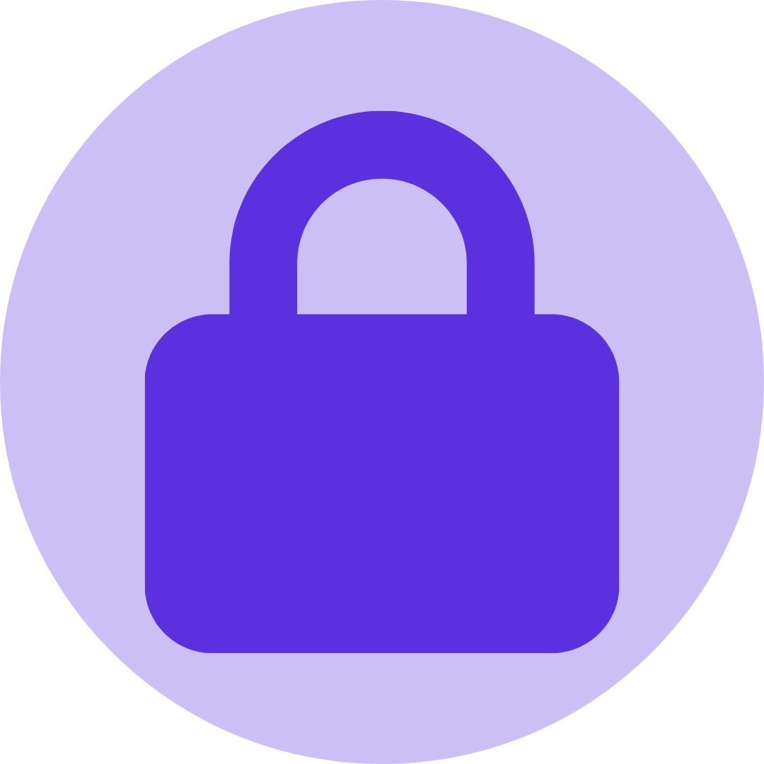 A purple radial gradient background