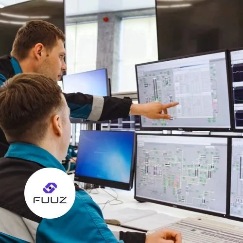 FUUZ logo in blue font on a white background.