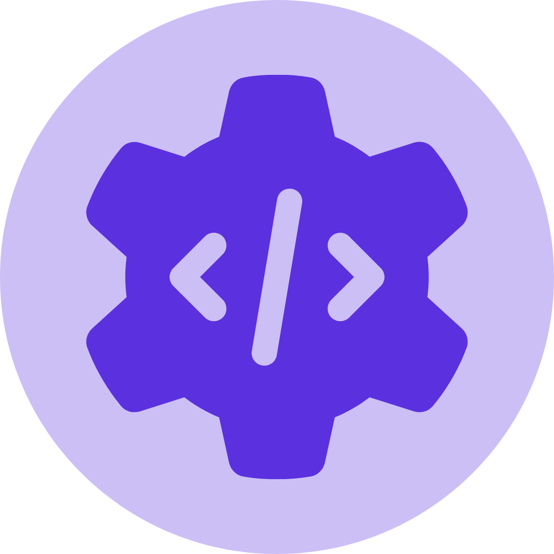 A blue circular icon with a white clock face showing the time as 12:00.