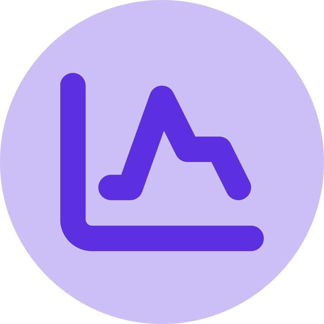 Purple circular icon with a stylized white Wi-Fi signal symbol in the center.
