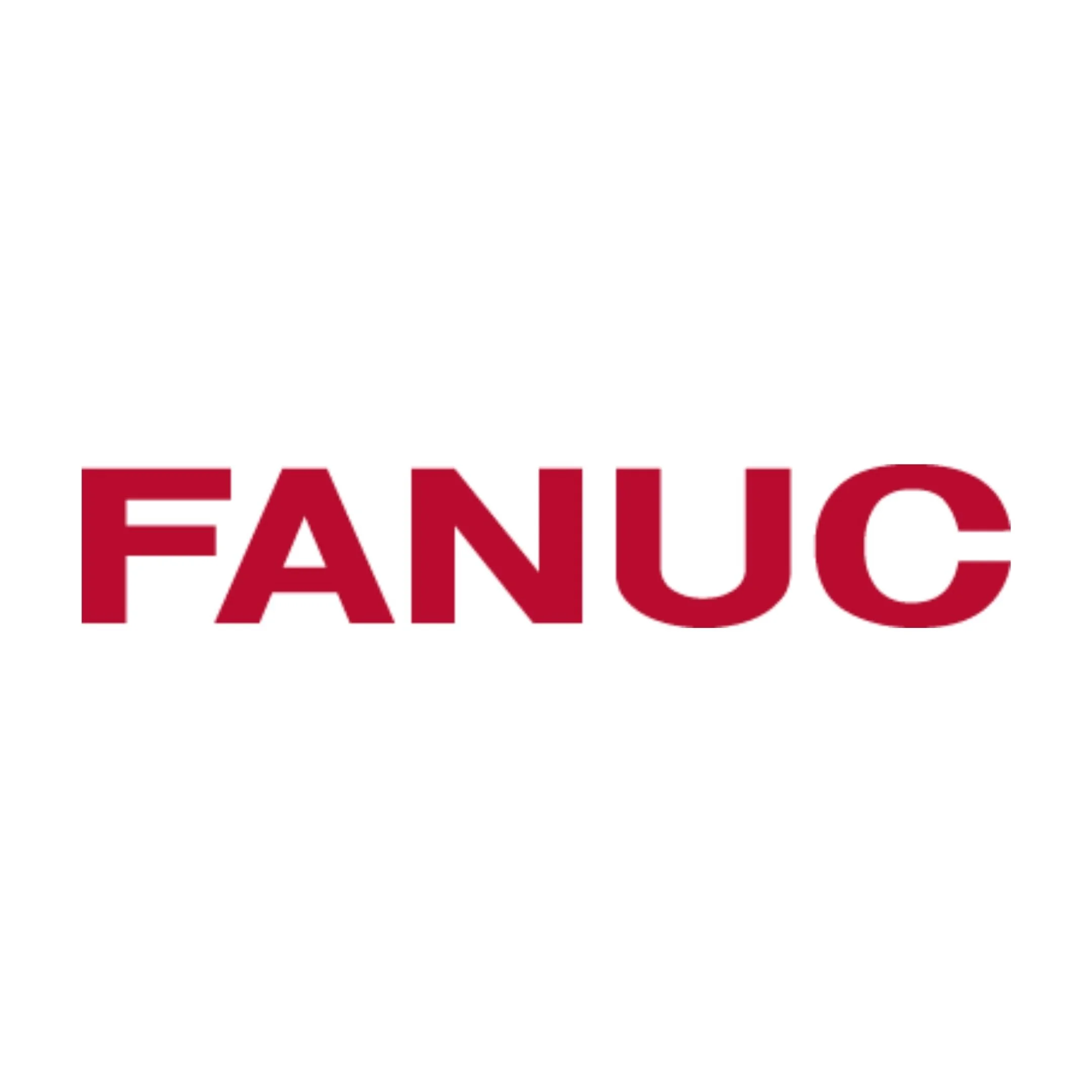 FANUC logo in red text on a white background.