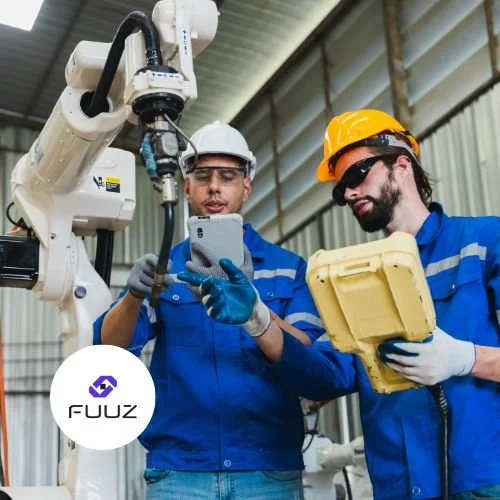 FUUZ logo in blue on a white background.