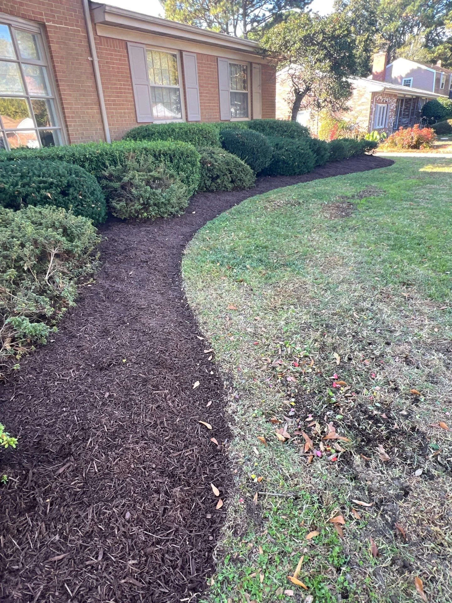 Bed Edge Sharpening & Mulch — Clean, defined edges with a fresh mulch layer for a tidy, low-maintenance finish.