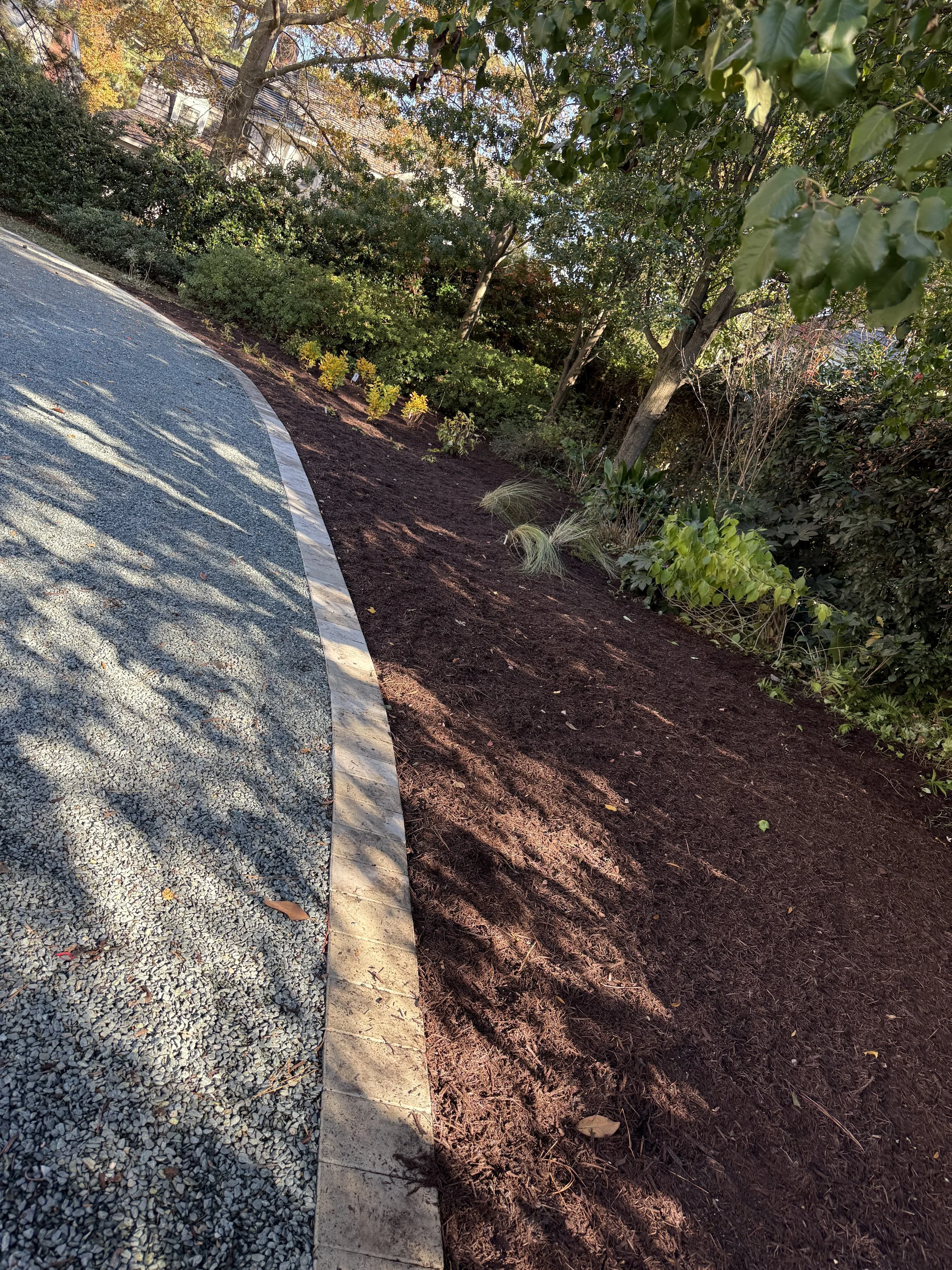 Process — Soil & Mulch Installation: bed preparation, amending/adding soil, defining a clean edge.