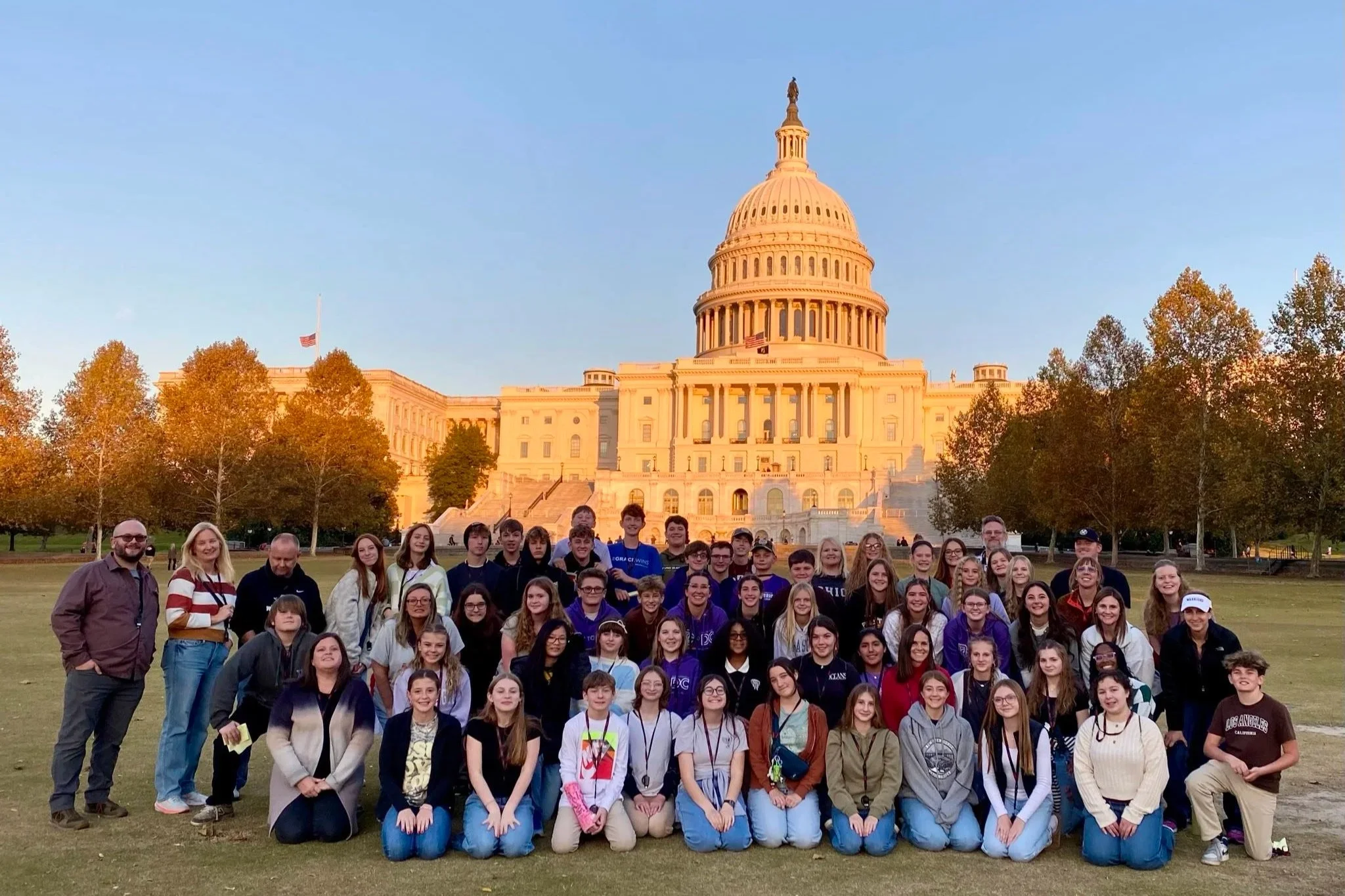 Group photo in front of Capitol Building