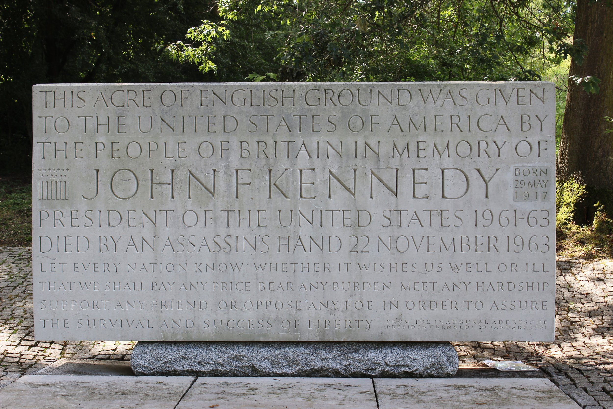 John F. Kennedy Memorial at Runnymede