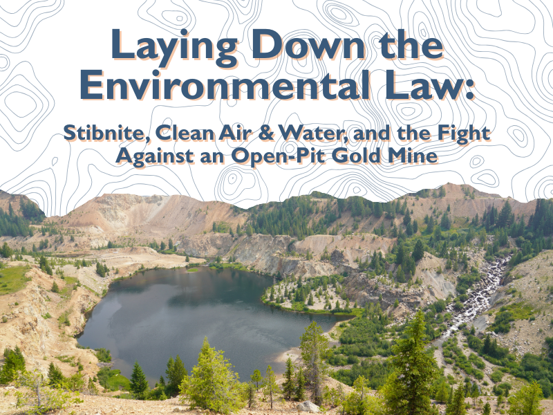 Laying Down the Environmental Law - Ketchum, ID