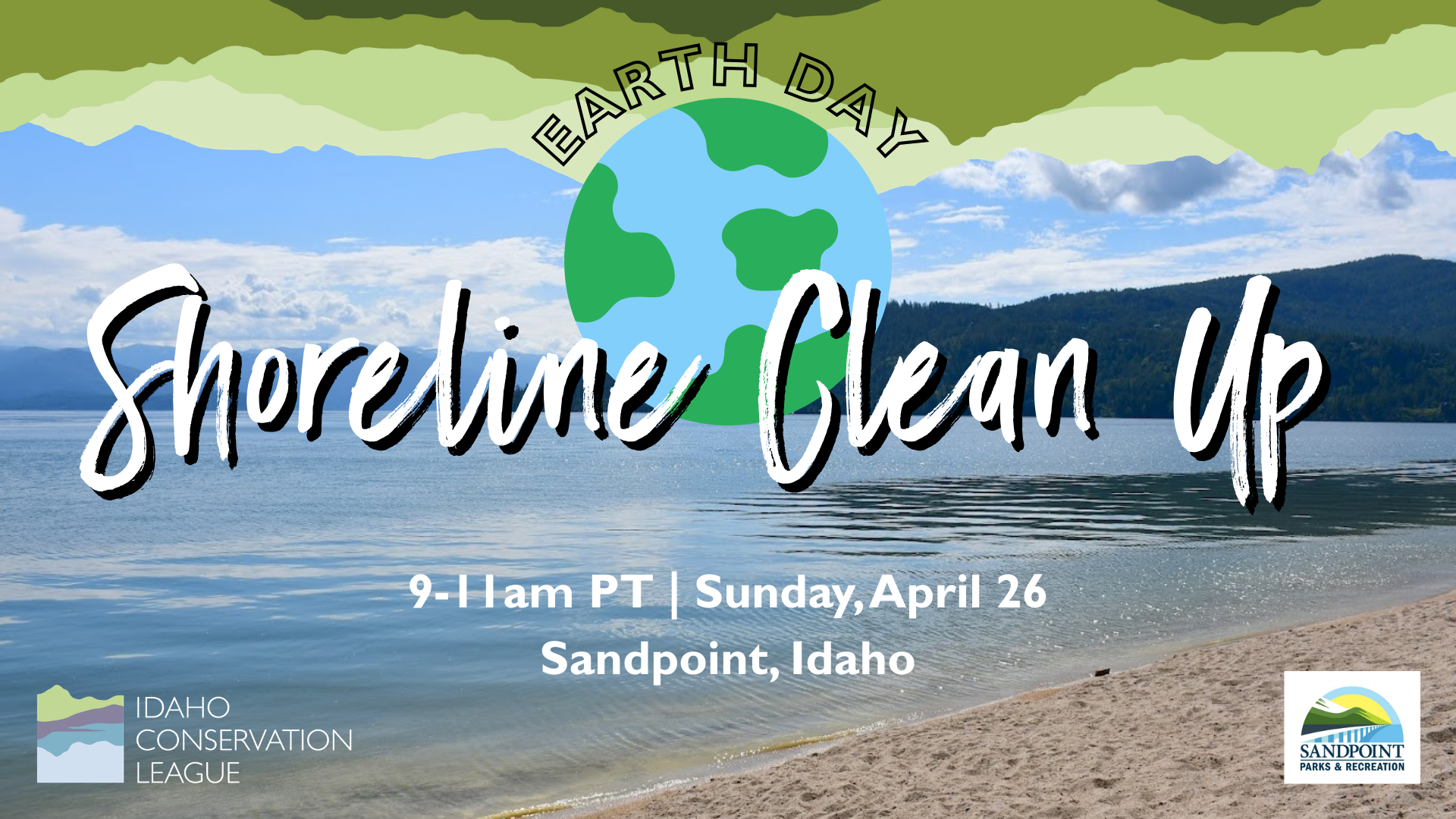 Earth Day Shoreline Clean Up- Sandpoint, ID