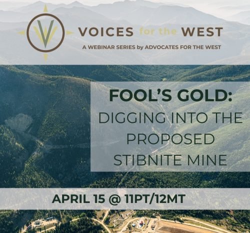 Voices for the West—Fool’s Gold: Digging into the Proposed Stibnite Mine - Virtual