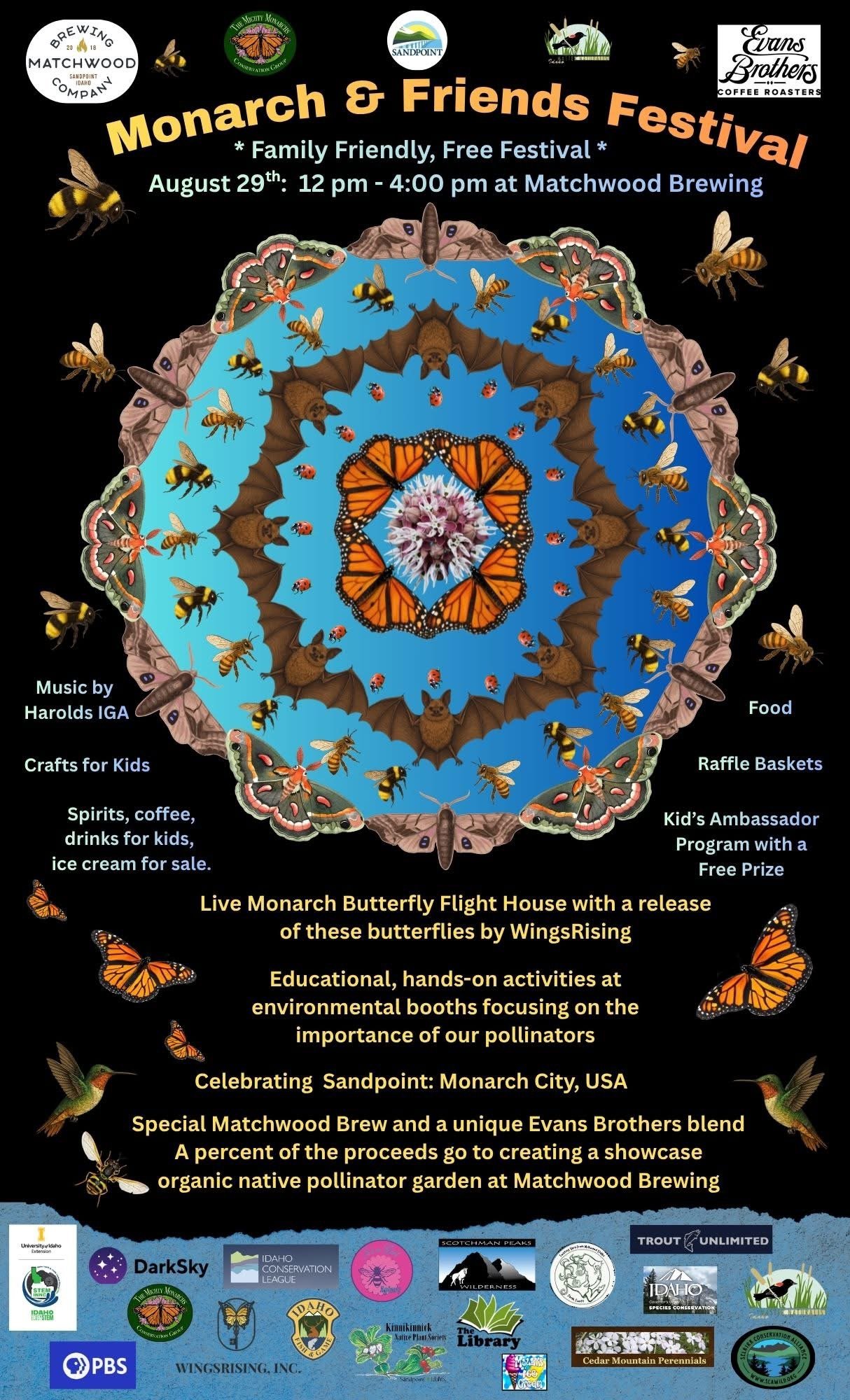Monarch & Friends Festival - Sandpoint, ID