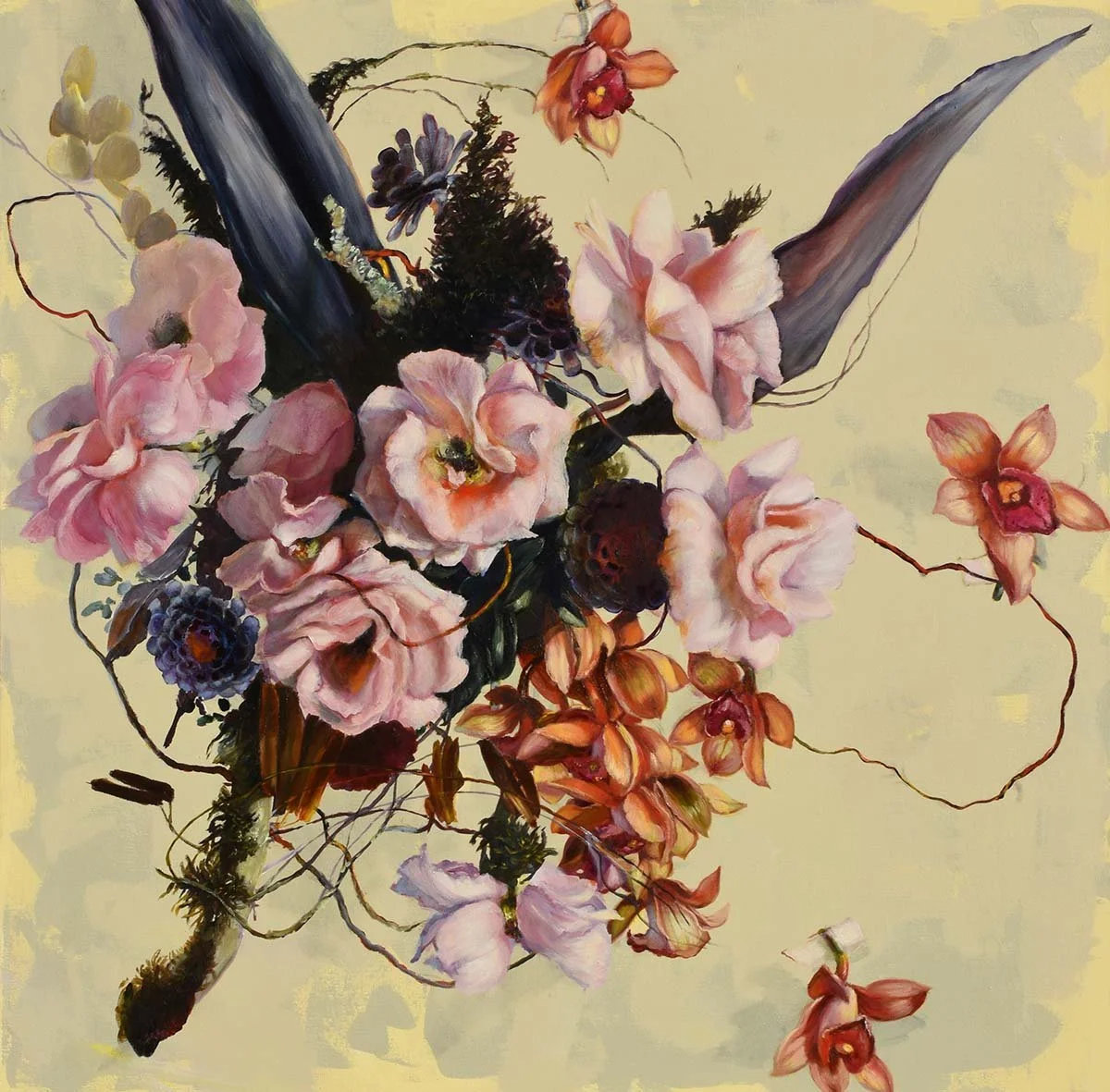 Crosses of Life | Original Oil on Canvas | Nina Koba - Vancouver Artist