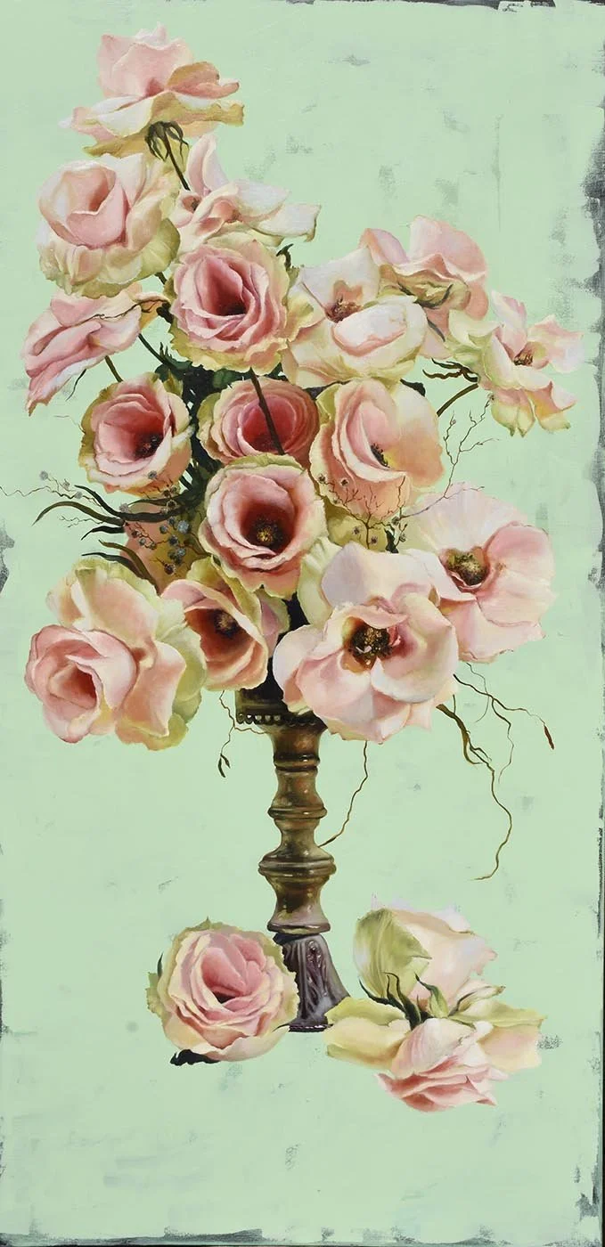 Large oil painting 36 x 72 inches for movie production from Vancouver local artist Nina Koba