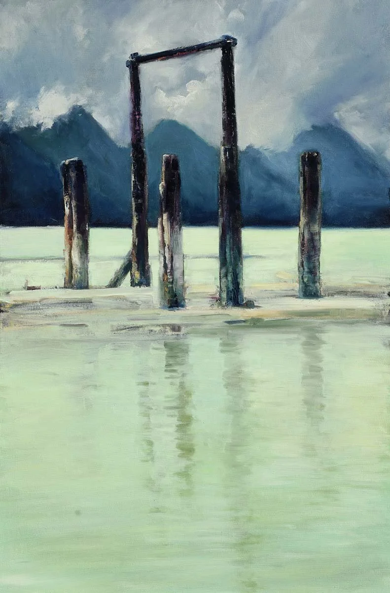 Fjords of Canada landscape oil painting from Nina Koba